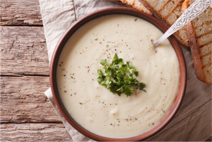 Sopa de Inhame com Cardamomo