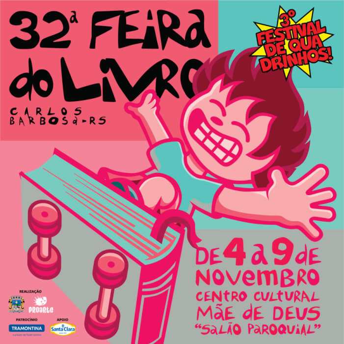 Card  32ª Feira do Livro de Carlos Barbosa