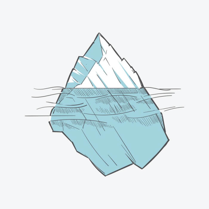 Desenho de Iceberg